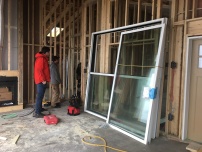 Beautiful glass doors ready for installation